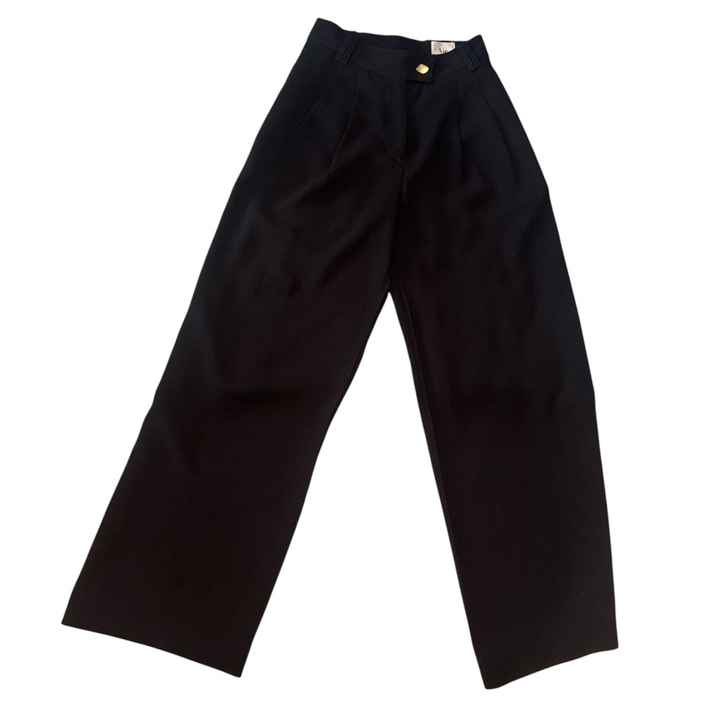AJE Harlem Pleat Front Black Pants - Picture 6 of 10